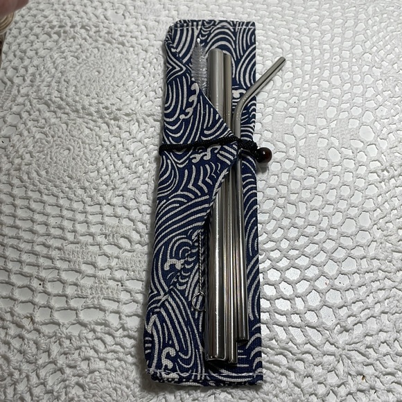 NEW! Stainless Steel quality straw SET - Picture 4 of 4